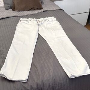 Hugo Boss Men's Relaxed White Jeans